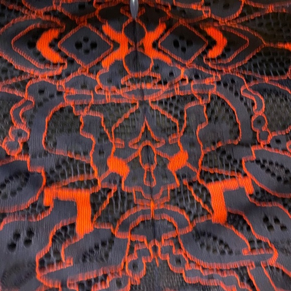 Jonathan Simkhai Black and Blue lace Midi Skirt - Picture 4 of 9